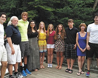 SPECIAL TO THE VINDICATOr
Run for Caitlin Inc. is a nonprofit organization dedicated to the memory of Caitlin Yager, who died in a car accident in 2013. The organization was created to provide scholarships to Cardinal Mooney High School students who emulate her Christian and academic values, love of life and service for others. She also was a cross-country runner at Mooney and Marietta College. Yager’s parents, Rich and Carol Yager, and the organization’s officers, Mike Delost and Dr. Greg Delost, met with the six students who were awarded inaugural scholarships of $1,500 toward tuition at Cardinal Mooney. From left are Greg Delost, vice president; Rich Yager; Keyton Graff; Haley Mitchell; Quentin Rice; Anna Mshar; Kara Okular; Andrew Neider; Carol Yager; and Mike Delost, president. Matt Yager, the organization’s secretary-treasurer, is not pictured.