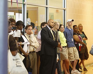        ROBERT K. YOSAY  | THE VINDICATOR..audience standing room only as people listen to issues surrounding HB 70..State Sen. Joe Schiavoni  state Rep. Michele-Lepore-Hagan, Mayor John A. McNally will hosted a meeting  William Holmes McGuffey Elementary School to discuss the Youngstown plan legislated for city schools recovery.  ..