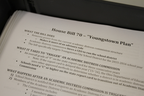        ROBERT K. YOSAY  | THE VINDICATOR..State Sen. Joe Schiavoni  state Rep. Michele-Lepore-Hagan, Mayor John A. McNally will hosted a meeting  William Holmes McGuffey Elementary School to discuss the Youngstown plan legislated for city schools recovery.  ..