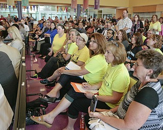        ROBERT K. YOSAY  | THE VINDICATOR..State Sen. Joe Schiavoni  state Rep. Michele-Lepore-Hagan, Mayor John A. McNally will hosted a meeting  William Holmes McGuffey Elementary School to discuss the Youngstown plan legislated for city schools recovery.  ..
