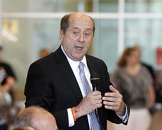        ROBERT K. YOSAY  | THE VINDICATOR..State Sen. Joe Schiavoni  state Rep. Michele-Lepore-Hagan, Mayor John A. McNally will hosted a meeting  William Holmes McGuffey Elementary School to discuss the Youngstown plan legislated for city schools recovery.  ..