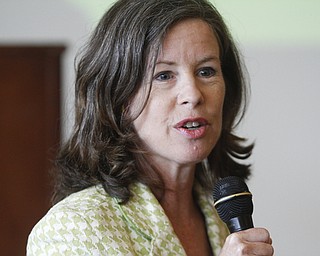        ROBERT K. YOSAY  | THE VINDICATOR..Denise Driehaus D-31 of Cincinnati talks about the success of the local schools..State Sen. Joe Schiavoni  state Rep. Michele-Lepore-Hagan, Mayor John A. McNally will hosted a meeting  William Holmes McGuffey Elementary School to discuss the Youngstown plan legislated for city schools recovery.  ..