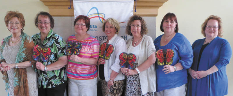 SPECIAL TO THE VINDICATOR
The Altrusa Club of Youngstown recently installed new officers for the 2015-2016 term. The club is dedicated to promoting literacy in the community. From left are Carole McWilson, president; Sharmon Lesnak, president-elect; Janet Haladay, vice president; Diane Leone, secretary; Pat Skornicka, director; Kim Deichert, treasurer-elect; and  Kathleen Austrino, treasurer. Louann Kutlick, also a director, is not pictured.
