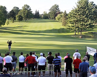 William D Lewis the Vindicator  Golfers compete in Long Drive event thursday at Tippecanoe CC.