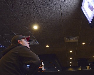 Katie Rickman | the Vindicator.Ryan Shimko of Youngstown enjoys a drink at The Federal as he watches the premiere of the show Bar Rescue which was filmed downtown Youngstown in August.