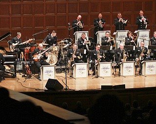 William D Lewis The Vindicator  US Navy Band Commodores Jazz Ensemble plays during a 10-26-15 concert at Stambaugh auditoriun in Youngstown.