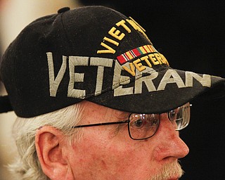        ROBERT K. YOSAY  | THE VINDICATOR...Ed Kutan of Youngstown.. proudly wears his  Vietnam Veteran Hat. - -30-...