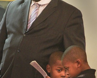 William D Lewis The Vindicator Rev Lewis Macklin and his grandsons Van and Ian Brockenborough attended the annual MLK jr Community Worship Service Sunday 1-17-16 at Third Baptist Church in Youngstown. Macklin is pastor of Holy Trinity Missionary Baptist Church in Youngstown.