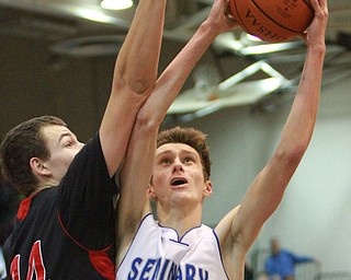 william d Lewis the vindicator  Poland's MAtt Baker(11) shoots past Salem's JoeRusyn(44)