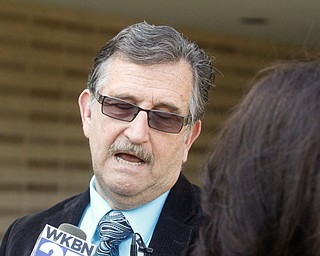      ROBERT K. YOSAY  | THE VINDICATOR..Students and police inside of East High School when a series of fights broke out Tuesday morning all agree that the scene was chaotic..More than two dozen officers responded to the school after a fight about 11:10 a.m. that was broken up, then escalated into a series of several other fights Ñ resulting in chemical spray being used to help control those brawling...--30-...