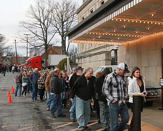 William d Lewis The Vindicator  Long line waits to enter Stambaugh for zztop showshow 3-22-16.