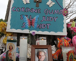 William D Lewis the vindicator  Vigil on Powers Way 3/30/16 for Corrine Gump and her grandparents who died in a fire 1 year ago.