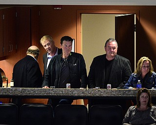 YOUNGSTOWN, OHIO - APRIL 1, 2016: Mario Lemieux watches the game between the Omaha Lancers and Youngstown Phantoms from a suite Friday night  at the Corelli Centre. DAVID DERMER | THE VINDICATOR