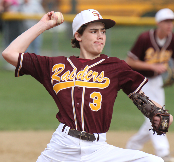 William d Lewis the vindicator  SR pitcher Kelly Keenan(3) delivers during 4-22-16 win over Jackson Milton.