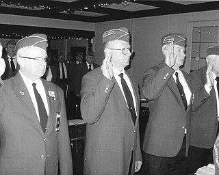 SPECIAL TO THE VINDICATOR
The Marine Corps League Detachment 494 conducted installation of 2016 officers April 5 at the Saxon Club in Youngstown. Above, from left, are Elwood Walker, judge advocate; Ken Jakubec, junior vice commandant; Don Dewitt, commandant; and Edward LeViseur, senior commandant. Other officers are Dennis McAllister, paymaster; Eugene McCalpin, sergeant at arms; Dale Baringer, chaplain; Michael Shepherd, assistant chaplain; Earl Calvin, adjutant; Erika Zahrndt, historian; and Bruce Kirkland, past commandant.