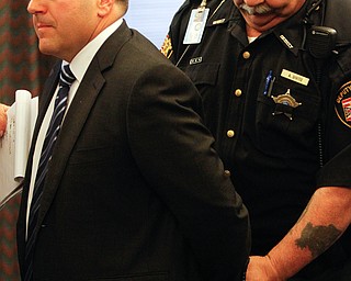   ROBERT K YOSAY | THE VINDICATOR..Ex-Mahoning County Auditor Michael V. Sciortino will sentenced, likely to probation. He faced 25 felonies. He pled guilty to one felony and one misdemeanor count of unauthorized use of property - computer or telecommunication property - as part of a plea deal.....--30-