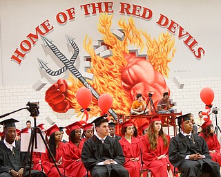            ROBERT  K. YOSAY | THE VINDICATOR..The Campbell Red Devils  graduated 73 students at ceremonies at the school gym Thursday Evening...-30-