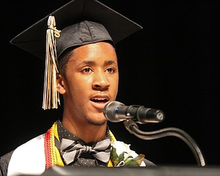William d Lewis The vindicator Valdeoso Patterson Harding 2016 class President during 5-26-16 commencement.