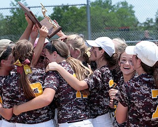 05282016- South Range Raiders celebrate after winning the Division III regional finals against Northwestern 1-0. Michael Taylor | The Vindicator.