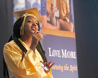 ROBERT K. YOSAY | THE VINDICATOR..Madisynne Bowers.... sings - OCEANS -..Valley Christian Schools --Highway Tabernacle Church..almost 40 graduates celebrated graduation - ..-30-