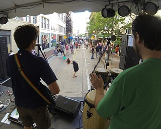 William D. Lewis\The Vindicator.The band Bees Trees performs on Phelps St. as part of Burgers and Beards event June 3, 2016.
