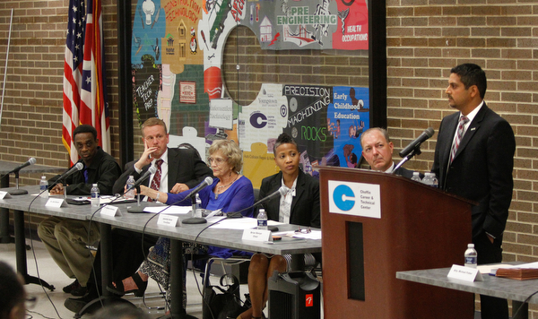        ROBERT K. YOSAY  | THE VINDICATOR...Krish Mohip, a Chicago schools administrator, is the first Ytown schools CEO. - -30-......