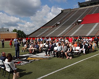        ROBERT K. YOSAY  | THE VINDICATOR....Don Constantini gives 1 million for the construction of a multimedia center on the East Side of YSU Stambaugh Stadium... - -30-......