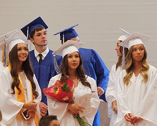 ROBERT K. YOSAY | THE VINDICATOR..Seniors pause to watch the Senior Video..Jackson Milton Class of 2016.... ... - -30-.