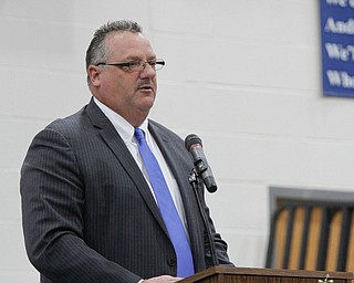 ROBERT K. YOSAY | THE VINDICATOR..Jackson Milton Class of 2016.... .Superintendent Kirk Baker congratulates the class of 2016.. - -30-.