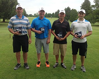 Qualifiers at the Leetonia Sons of America Post 131, 9 hole outing, Bryan Brownfield, Kyle Hiscox, Dave Kilgore (captain), and Matt May. Score of -9.