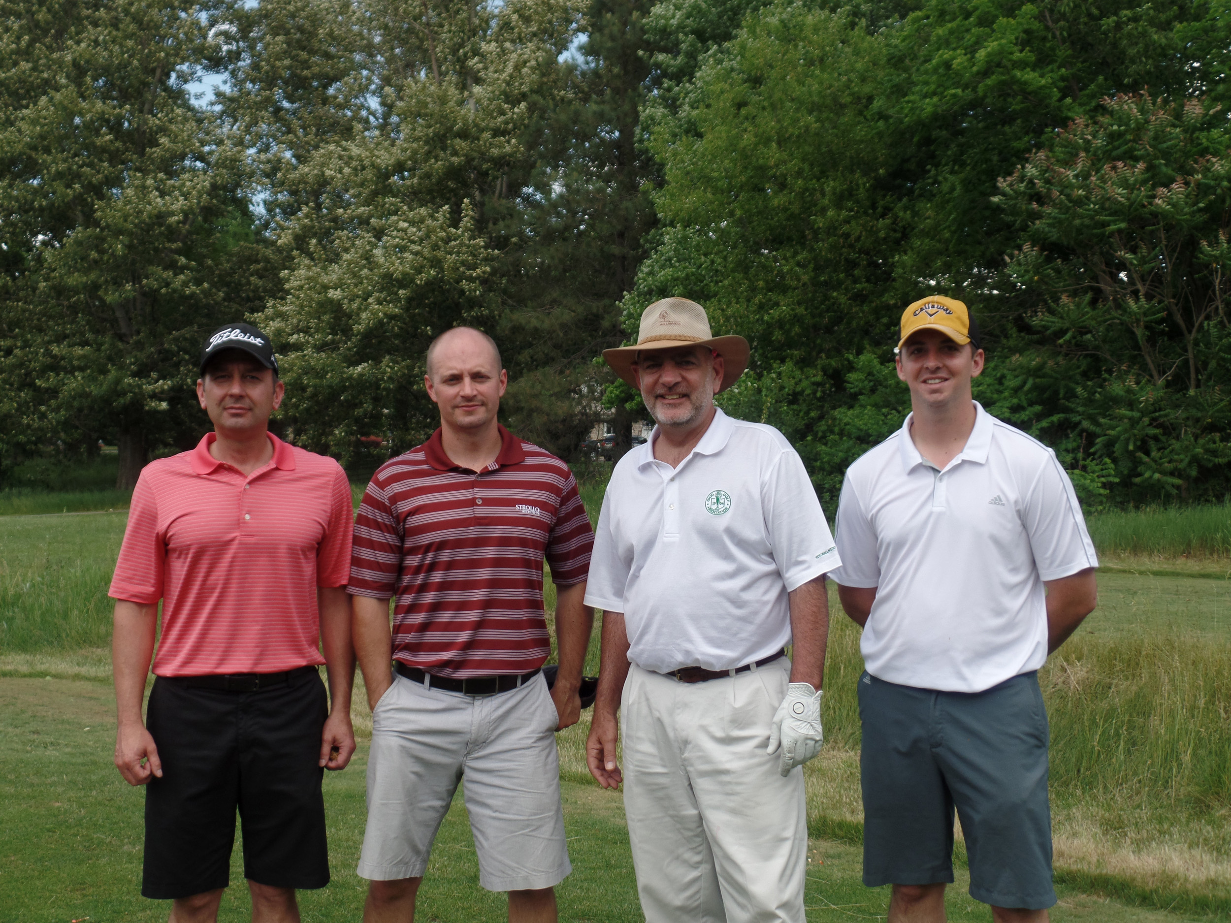 Qualifiers at the Keystone Blind Association outing on 6/6/16, Kevin Willis, Gregg Strollo, Tim Dye, Ed Reese and Brian Horne.