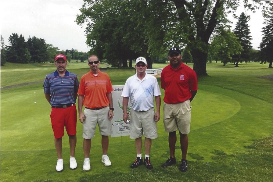 Alzheimers Network Outing qualifiers on 05/29/2016: Jeff Williamson, Joe Defalco, Jeff Campbell, and African Grant