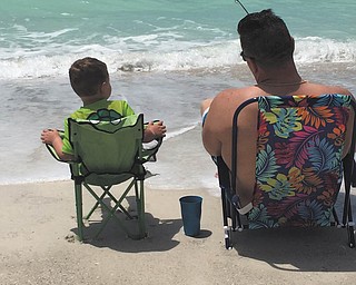 This is a favorite photo her son and husband, sent by Melissa Conti.