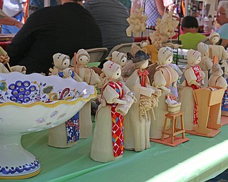 Many traditional Slovak crafts are on sale  during the Simply Slovak festival in downtown Youngstown on Saturday afternoon.  Dustin Livesay  |  The Vindicator  6/18/16  Youngstown