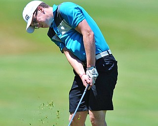 Jeff Lange | The Vindicator FRI, JUN 24. 2016 - Colin Faloon makes an approach shot during Friday's Greatest Golfer of the Valley Junior competition at Tam O'Shanter Golf Course in Hermitage, Pa.