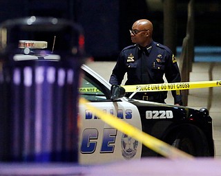 Dallas Police Chief David Brown leaves the Baylor University Medical Center after a visit, Friday, July 8, 2016, in Dallas. Snipers opened fire on police officers in the heart of Dallas on Thursday night, killing some of the officers. (AP Photo | Tony Gutierrez)
