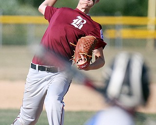 William D. Lewis The Vindicator Boardman pitcher Mason Smith delivers during July 12, 2016 game with Poland at Field Of Dreams.