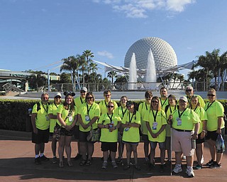 SPECIAL TO THE VINDICATOR
Several Keystone Blind Association staff members and nine blind and visually impaired Keystone Kids from Hermitage, Pa., traveled to Disney World in Orlando for Disney’s Youth Education Series. In 2005, Keystone Kids were the first group of visually impaired students to take part in this Disney program. The students spent five days having fun with rides and team building exercises, and also learning about energy and waves, special effects and environmental conservation. They also went swimming with dolphins at Disney’s Animal Kingdom. KBA promotes personal growth and independence for blind and severely visually impaired children through a variety of fun and educational experiences that help develop orientation, mobility, social and organizational skills.