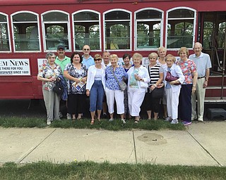 SPECIAL TO THE VINDICATOR
The Quakertown Trolley has an underground railroad tour scheduled for 12:30 p.m. Saturday. Seats are still available to learn about the plight of the escaping slaves while traveling through Salem. Reservations can be made at the Dale Shaffer Library, 239 S. Lundy Ave. before departure time, or call and leave a message at 330-337-6733 and your message will be returned. Above are members and friends of Boardman United Methodist Church who recently participated in a tour. The tours are sponsored by Salem Historical Society.