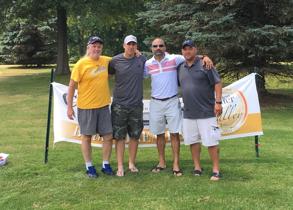 Qualifiers from the Falcon Boys and Girls Golf Outing at Deer Creek: Louis Cardona, Aris Kantaras – Captain, Steve Logston, Will Logston