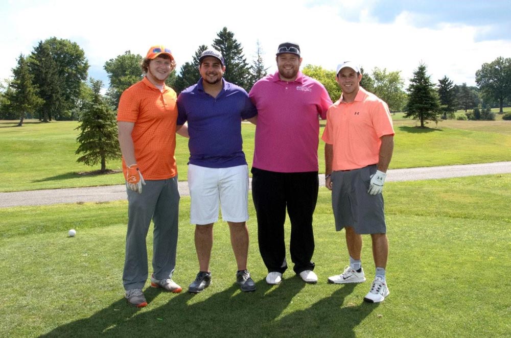  YMCA Golf Outing qualifiers at Knoll Run: Mike Roberts, Nick Flaviano, Tony Gallo, Adam Mishimura