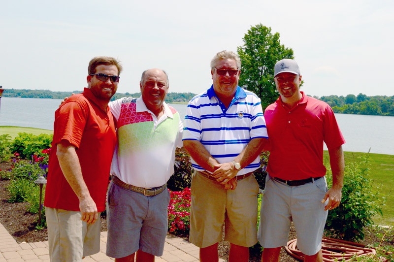 United Way Golf Outing winners Dennis Kunce, Tom Klim, Steve Sofocleous and Dennis Mikkelson