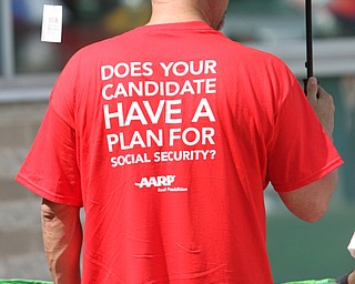 Nikos Frazier | The Vindicator.."Does your candidate have a plan for Social Security?"