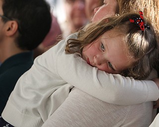 Nikos Frazier | The Vindicator..in the East High School gym before Democratic Presidential candidate Hillary Clinton spoke on Saturday night.