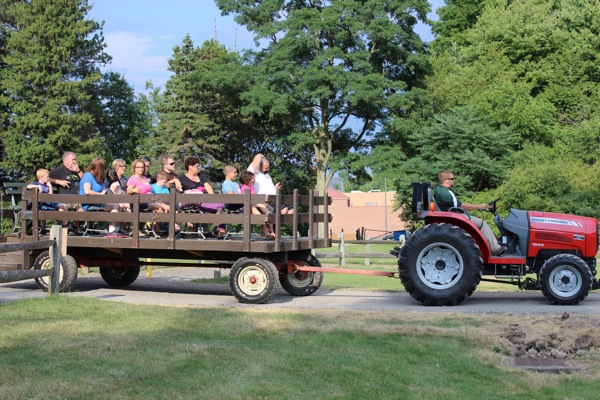 Neighbors | Abby Slanker.Families were able to enjoy a wagon ride around Boardman Park during the park’s Family Night in the Park on July 16.