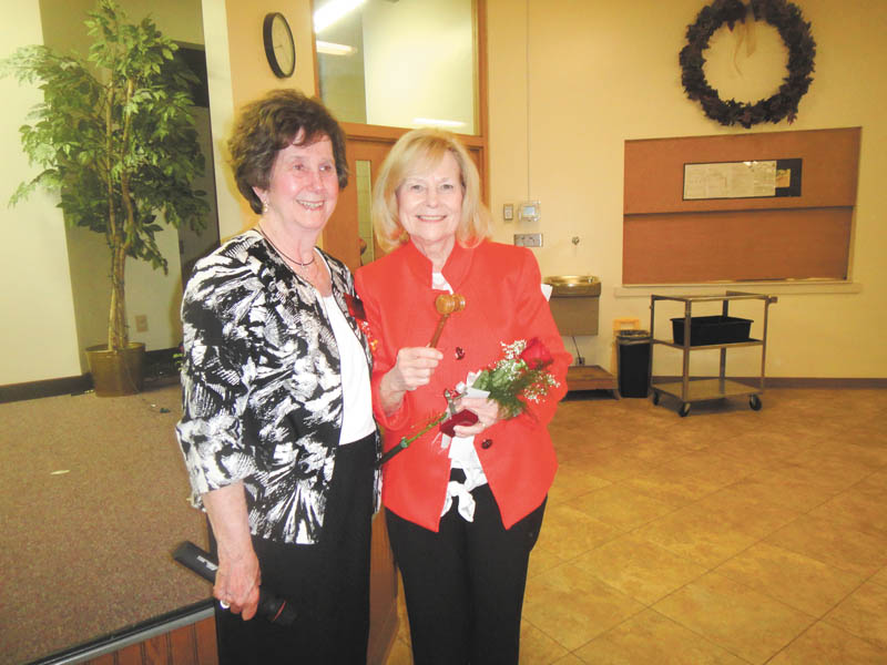 SPECIAL TO THE VINDICATOR
Betty Jean Bahmer, left, and Juanita Barber recently attended the International Conference of Delta Kappa Gamma Society. They are leaders of the local chapter, Beta Chi. Members can learn more about the conference at the next meeting, Sept. 1 at the Victorian Room, 327 Niles-Vienna Road, Niles. The meeting begins at 6 p.m. with dinner for $17, due at the door. Debbie Zador will talk about “Tea for Two,” beginning a new year with me and you. Hostesses are Sharyn Sibera and Marilyn Besoiu. Members who cannot attend should call Eileen at 330-856-2218 by 9 p.m. Aug. 28.