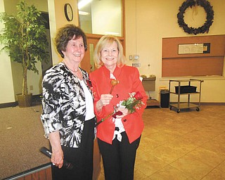 SPECIAL TO THE VINDICATOR
Betty Jean Bahmer, left, and Juanita Barber recently attended the International Conference of Delta Kappa Gamma Society. They are leaders of the local chapter, Beta Chi. Members can learn more about the conference at the next meeting, Sept. 1 at the Victorian Room, 327 Niles-Vienna Road, Niles. The meeting begins at 6 p.m. with dinner for $17, due at the door. Debbie Zador will talk about “Tea for Two,” beginning a new year with me and you. Hostesses are Sharyn Sibera and Marilyn Besoiu. Members who cannot attend should call Eileen at 330-856-2218 by 9 p.m. Aug. 28.