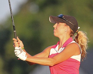 William D. Lewis The vindicator  Katie McDevittwinner of GGOV 2016 womens Long Drive contest at Tippecanoe August 18, 2016.