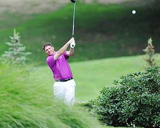 Jeff Lange | The Vindicator  SUN, AUG 21, 2016 - Jonah Karzmer drives his ball down the No. 16 fairway during the final round of the 2016 Farmers Bank Greatest Golfer of the Valley competition held at the Lake Club in Poland, Sunday, Aug. 21, 2016.