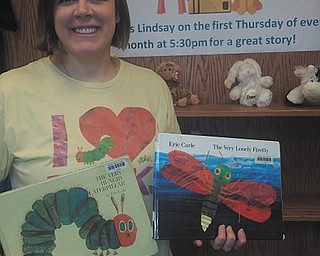 SPECIAL TO THE VINDICATOR
Leetonia Community Public Library, 181 Walnut St., will be the location of a 5:30 p.m. Sept. 1 story time featuring the stories of author and illustrator Eric Carle. Lindsay Kuzemchak will host and read books like Carle’s “The Very Hungry Caterpillar” and “The Very Lonely Firefly.” The event also will feature a craft, snack and prizes for each child that attends.
